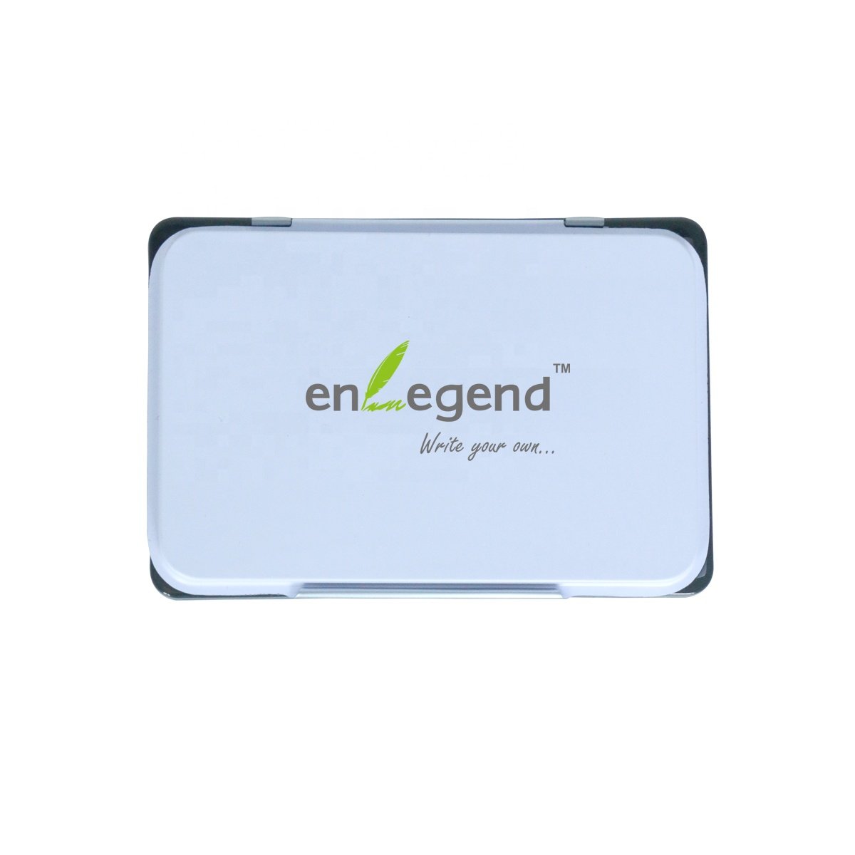 Office Fingerprint Stamp Ink Pad Rectangular Metal Standard Stamp Custom Acceptable Metal Case with Color Box
