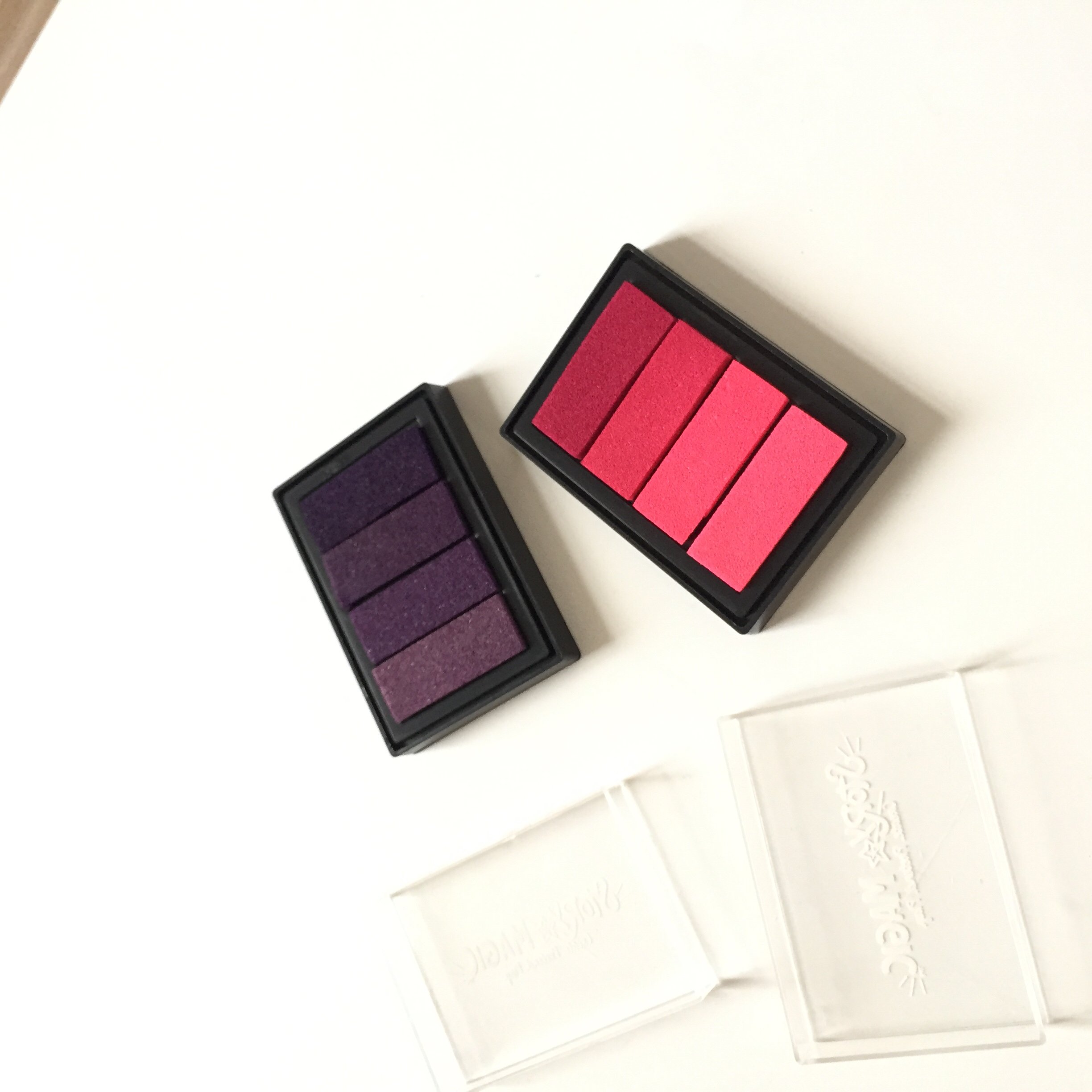 Factory customized 4-color rectangular stamp pad Safe and non-toxic ink Support pattern/ink color customization