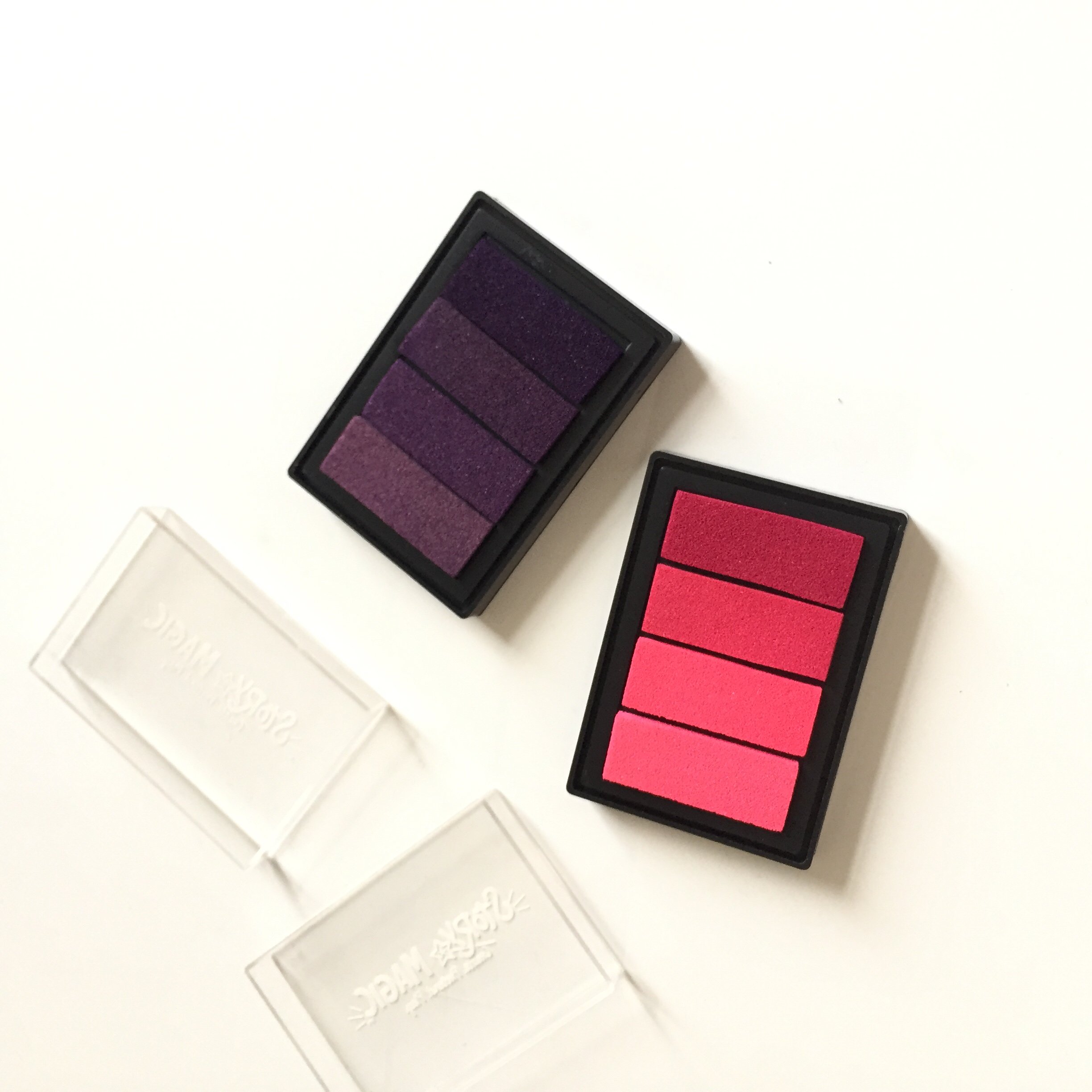 Factory customized 4-color rectangular stamp pad Safe and non-toxic ink Support pattern/ink color customization