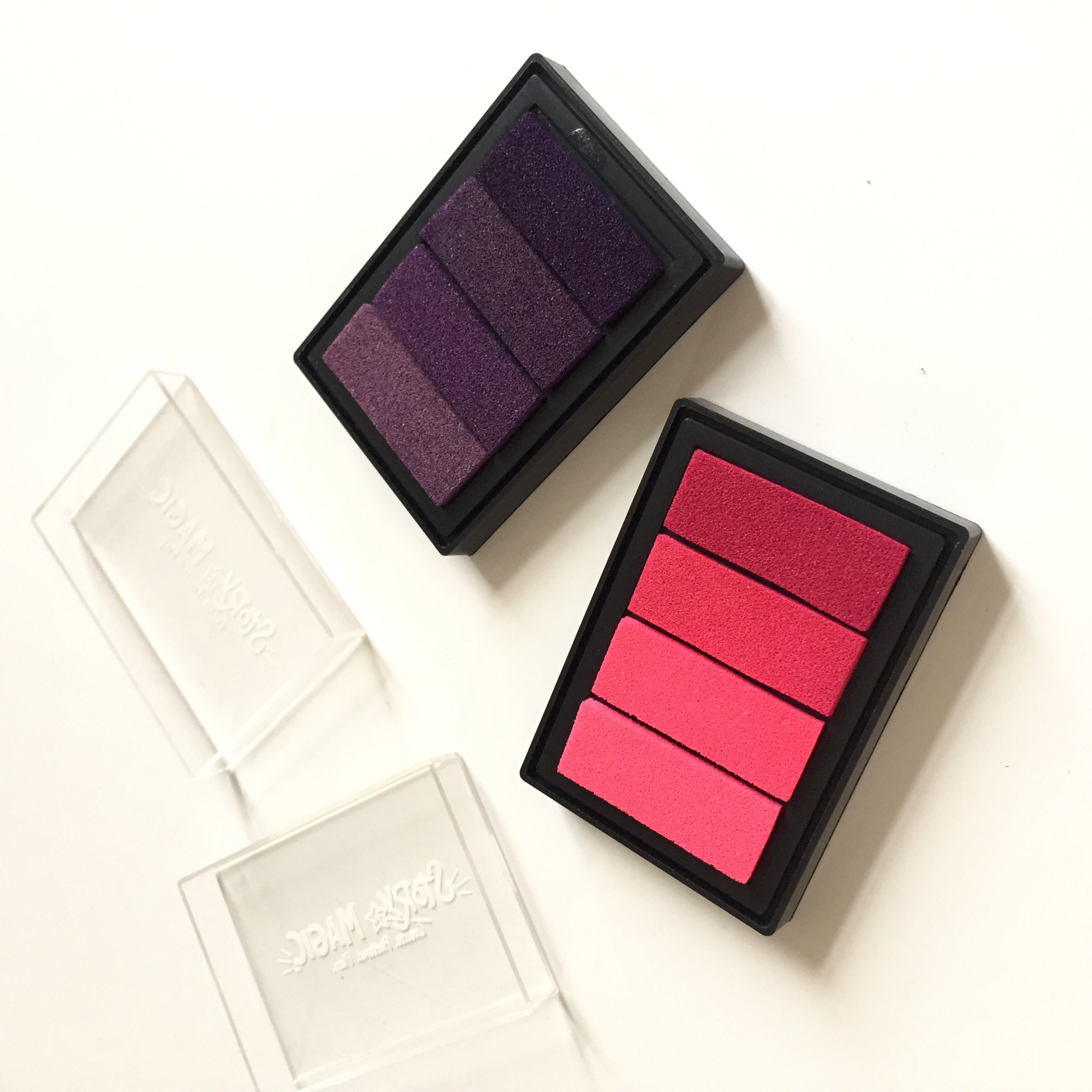 Factory customized 4-color rectangular stamp pad Safe and non-toxic ink Support pattern/ink color customization