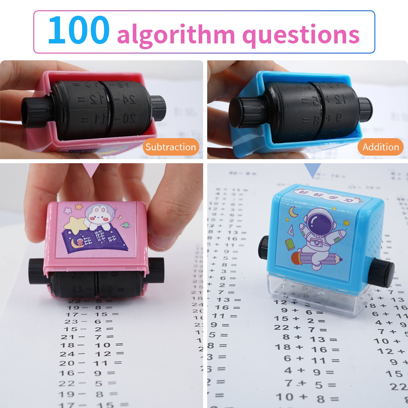 Math Roller Stamp -Multiplicatio And Division Stamp Within 100 Pupils Math Practice Questions Digital Roller Stamp