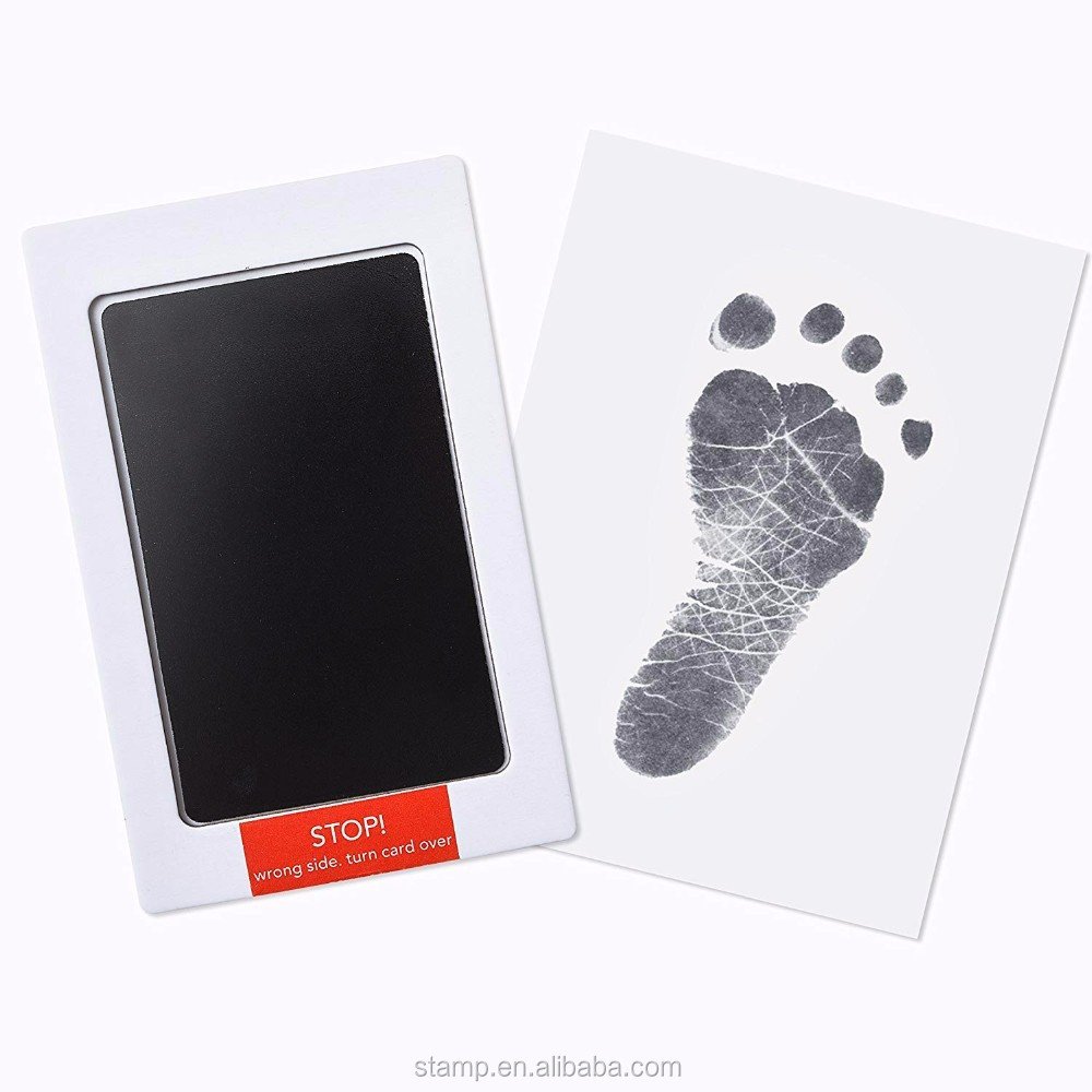 2024 Manufacturer best selling baby care non-toxic clean touch ink pad inkless baby footprint handprint ink pad for frame