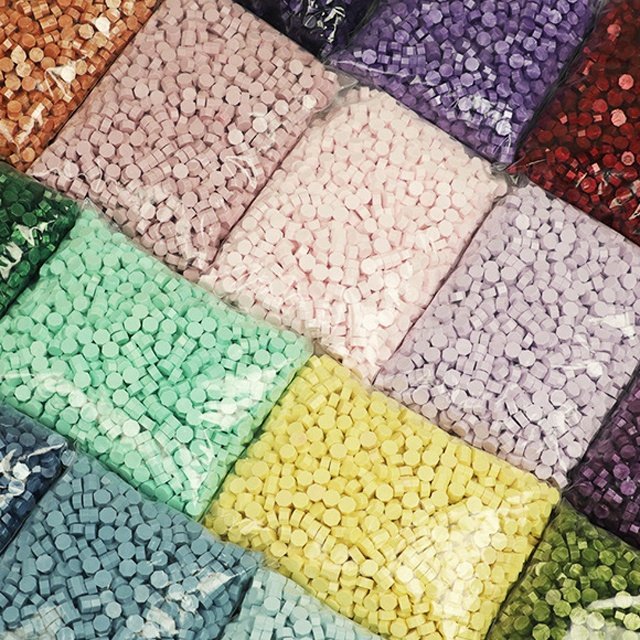 89 Colors Octagon Shape Luxury Craft Sealing Wax Beads Resin and Plastic Wax Seal Beads for Wedding and Office Wax Seal Stamp