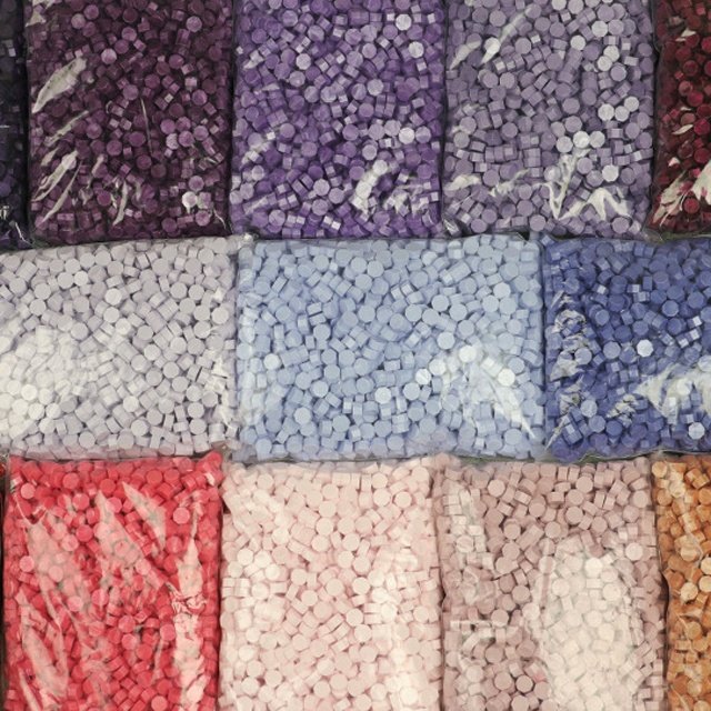 89 Colors Octagon Shape Luxury Craft Sealing Wax Beads Resin and Plastic Wax Seal Beads for Wedding and Office Wax Seal Stamp