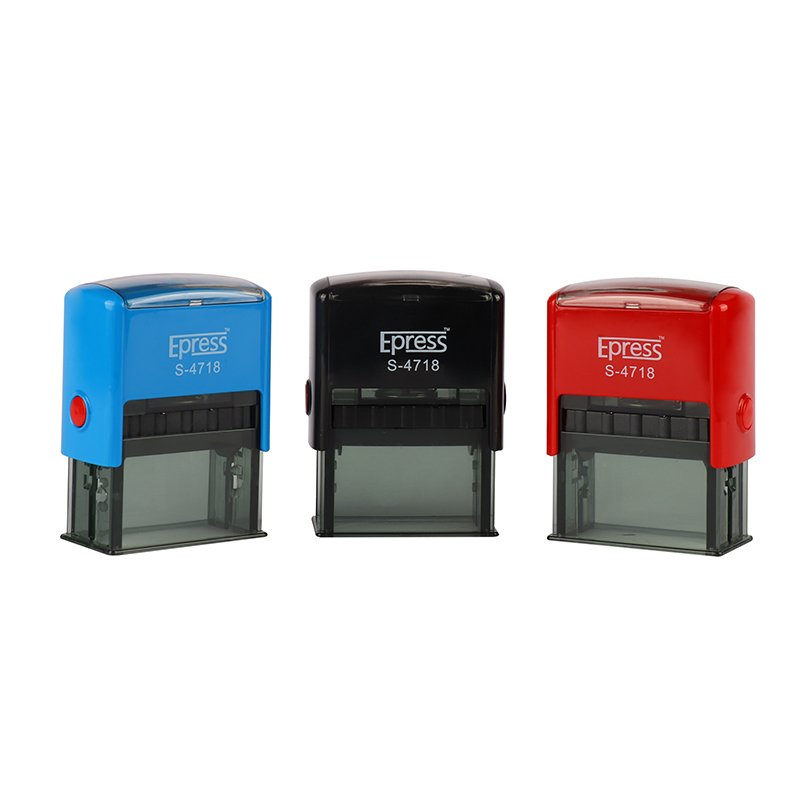 Custom Logo Good Quality Self-inking Stamps Office Rubber Automatic Self Inking Stamp