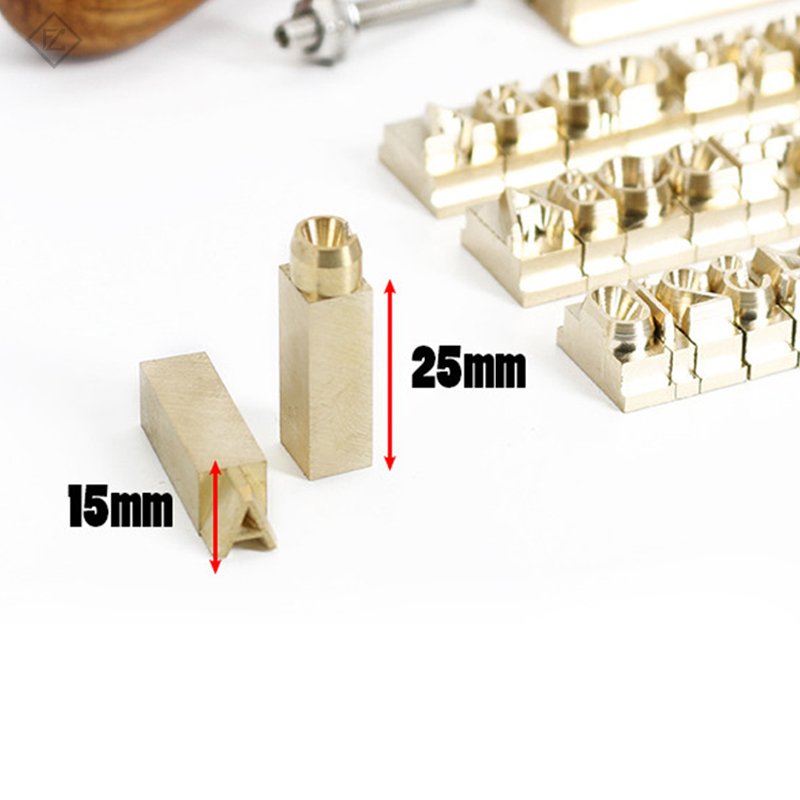 Number/Alphabet/Hebrew Brass Copper Flexible Heat Press LOGO T Slot Tall Engraving Mold Letters Hot Foil Stamping Letter Stamps