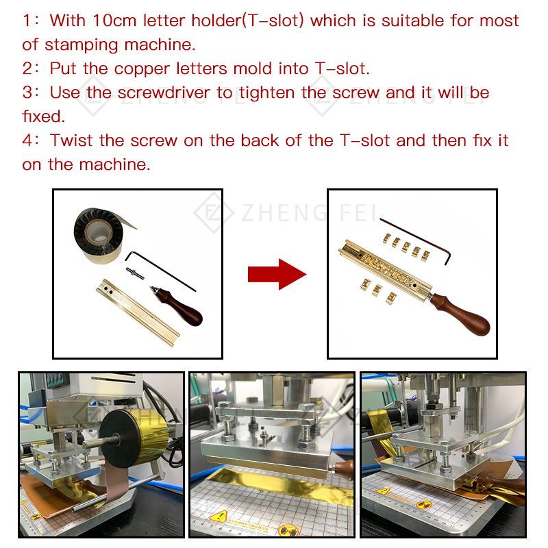 Number/Alphabet/Hebrew Brass Copper Flexible Heat Press LOGO T Slot Tall Engraving Mold Letters Hot Foil Stamping Letter Stamps