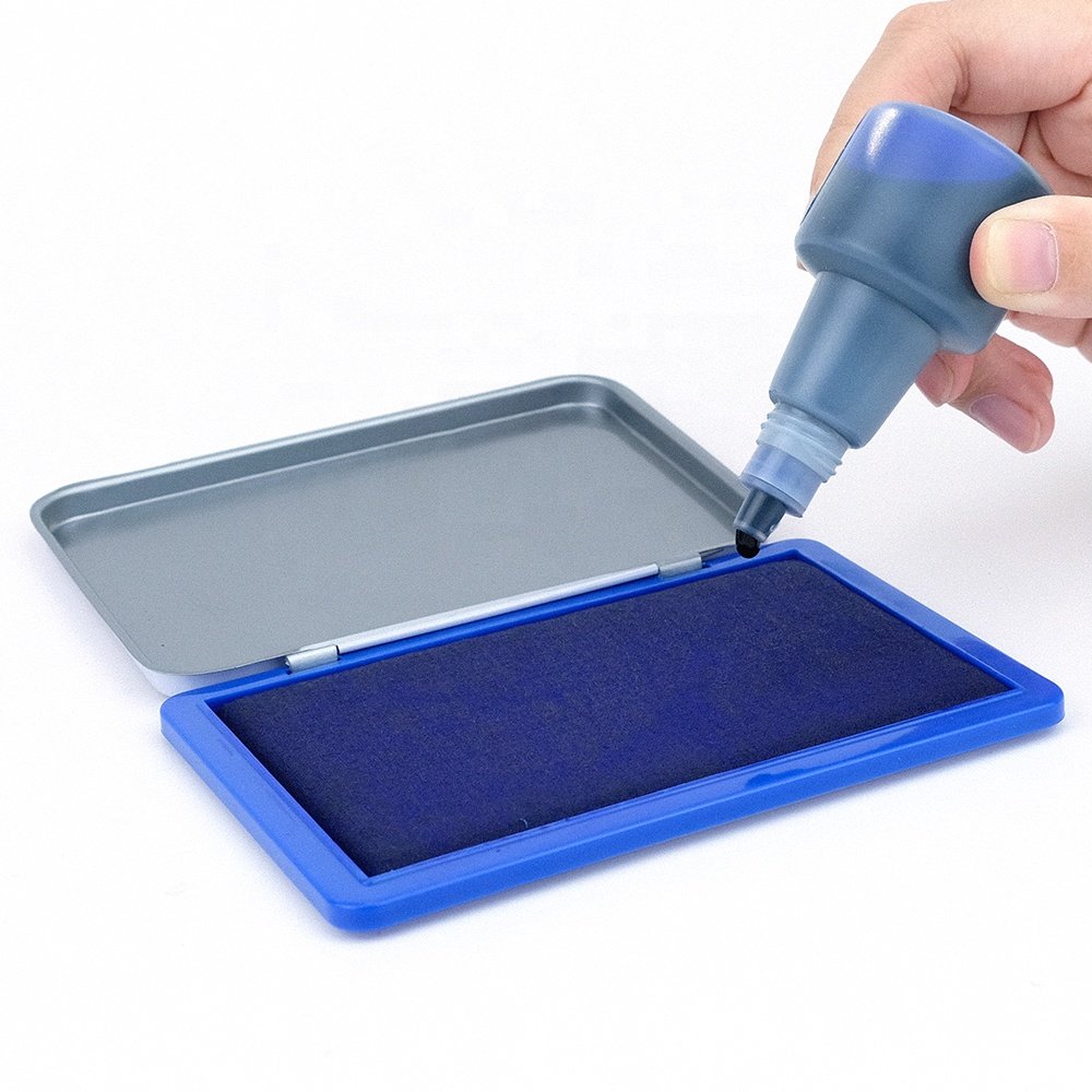Stamp Ink Pad Blue Purple Ink For Stamp Pad Color Stamp Pad Refill Ink For Office, School