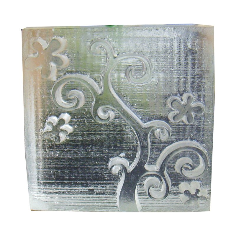 Lovely Pattern acrylic crystal soap rubber stamp/Square shape Soap Making Mold