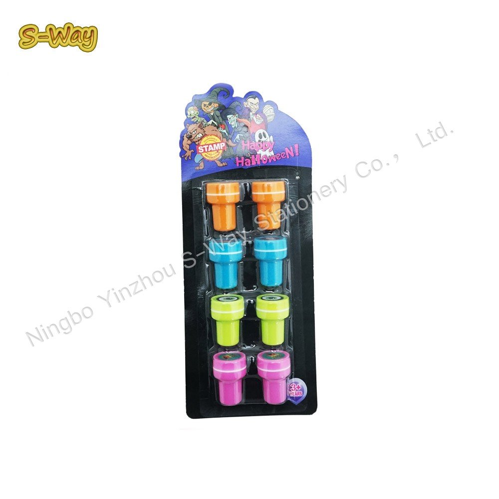 8pcs round stamps for kids/plastic toy stamps