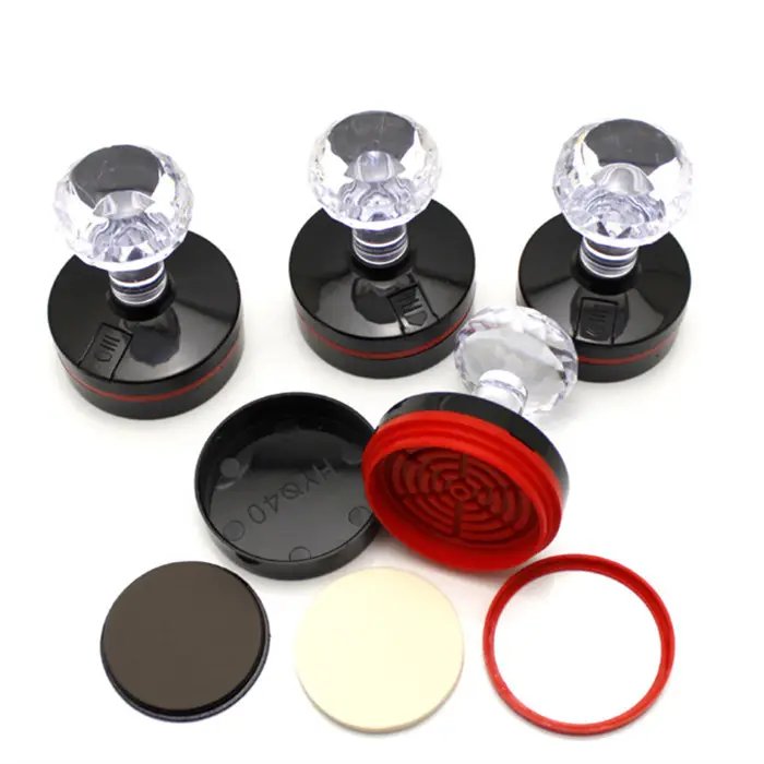HY Series Crystal Handle Photosensitive Stamp Office Custom Teachers School Personalized Double Rubber Foam Flash Stamp Case