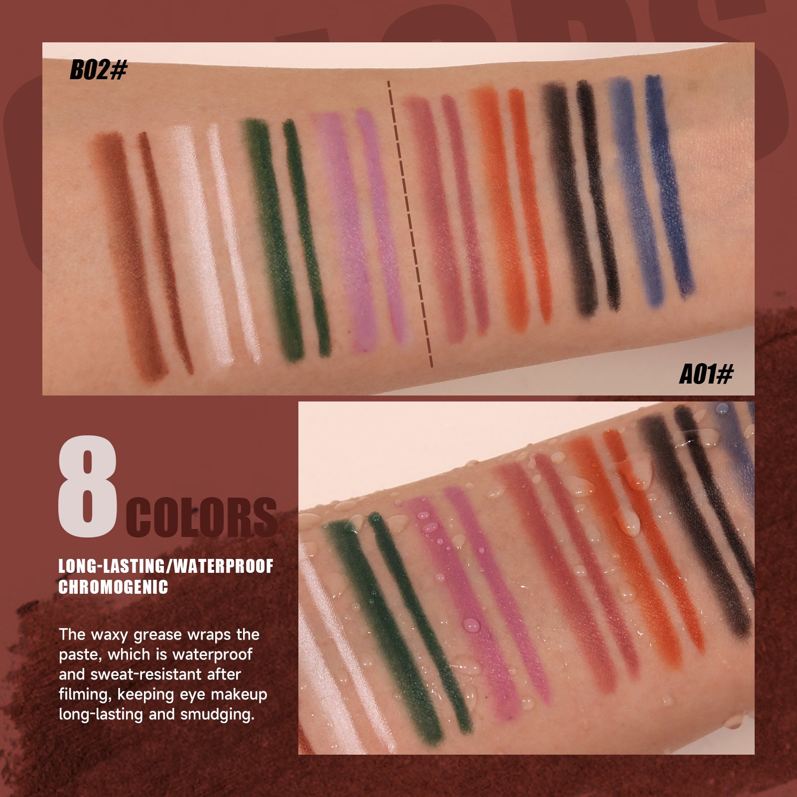 Private Label Vegan Cosmetic Waterproof Long Lasting Color Gel Eyeliner