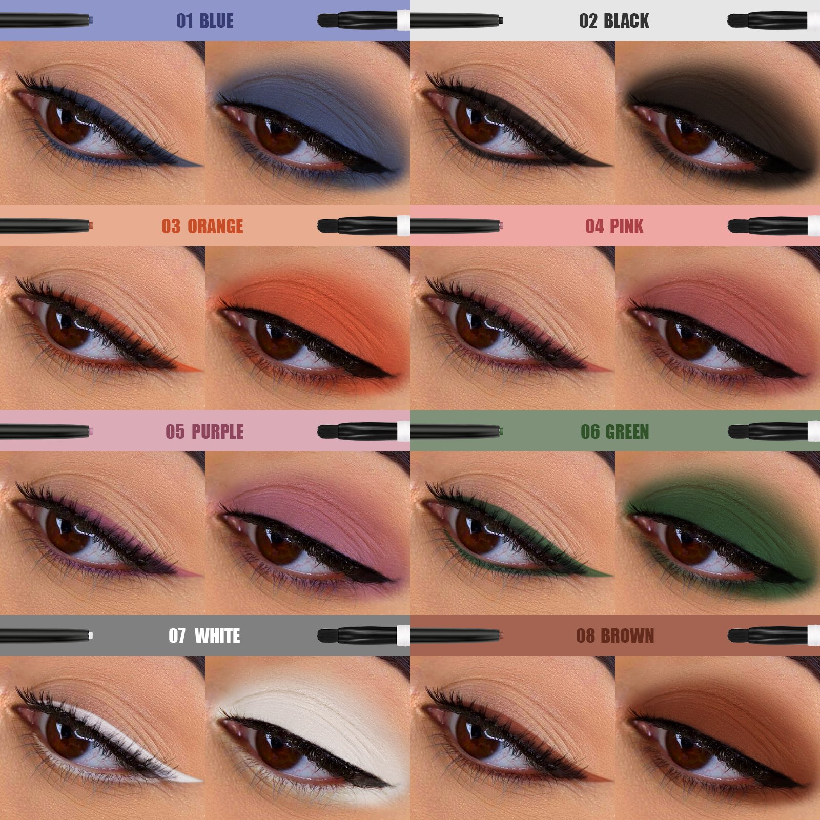 Private Label Vegan Cosmetic Waterproof Long Lasting Color Gel Eyeliner