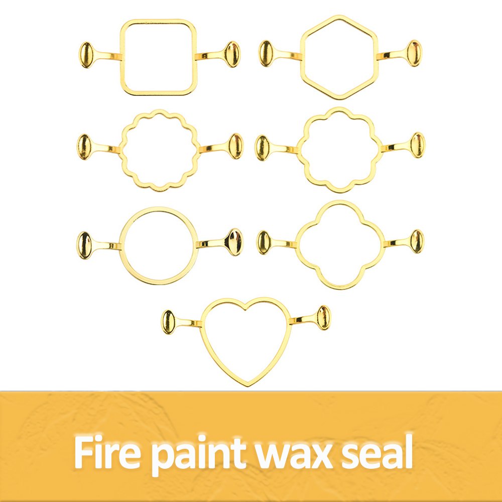 Solid Brass Stamp Head Manual Stamping Wax Sealing Ring Mold New Products for Gift Decoration Packaging Weddings DIY Projects