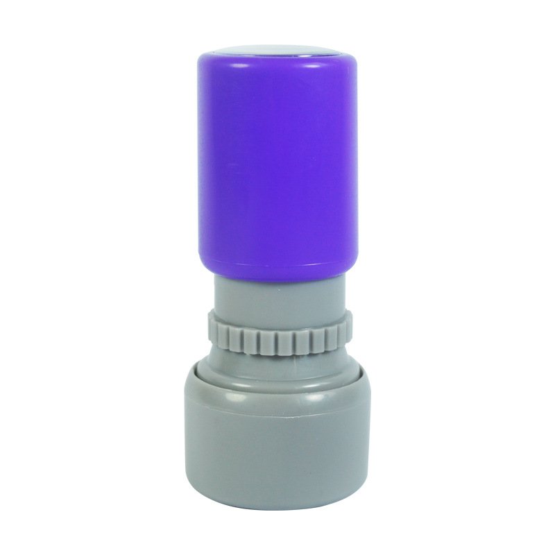 Custom Stamps Small Plastic Toy For Office & School Round Shape Plastic Stamp