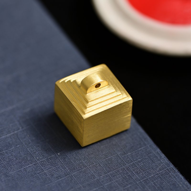 Unique Brass Stamp for Personal Markings: Customize with Your Name or Design for a Special Touch on Books and Letters