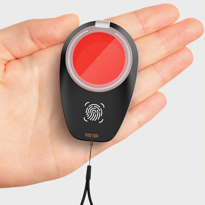 Fingerprint Lock Pad Plastic Quick Drying Election Fingerprint Ink Pad with Lanyard
