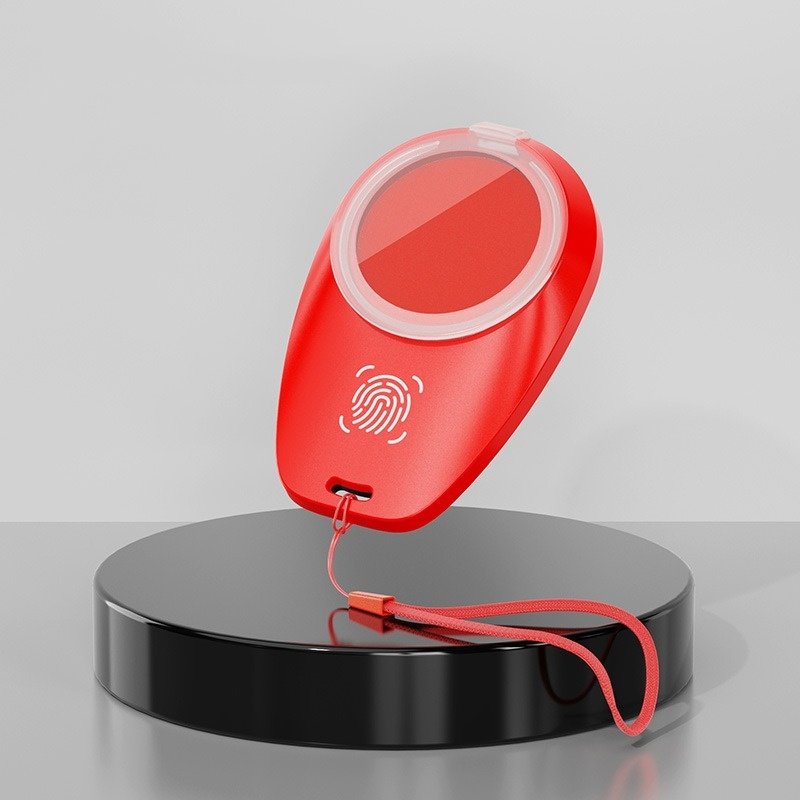 Fingerprint Lock Pad Plastic Quick Drying Election Fingerprint Ink Pad with Lanyard