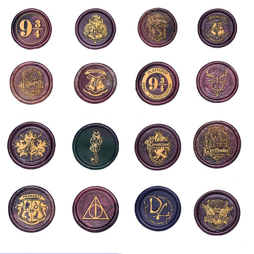 Hot 3d Harry Hufflepuff Malfoy Ravenclaw Slytherin Hogwarts school badge custom wax stamp mold