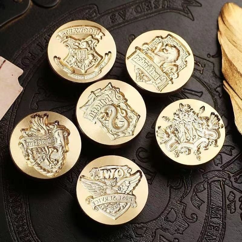 Hot 3d Harry Hufflepuff Malfoy Ravenclaw Slytherin Hogwarts school badge custom wax stamp mold
