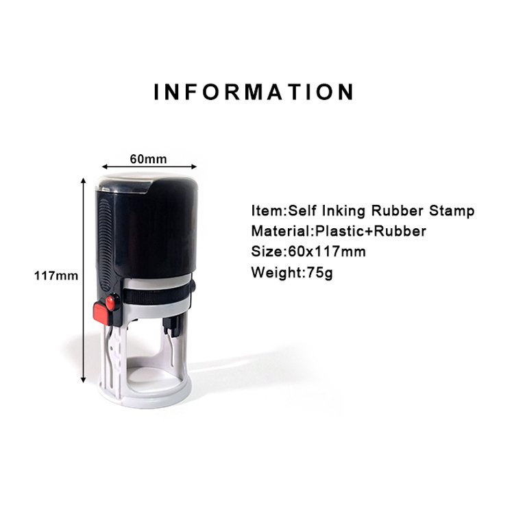 Factory Selling Stationery Customized Self Ink Automatic Office Rubber Stamp