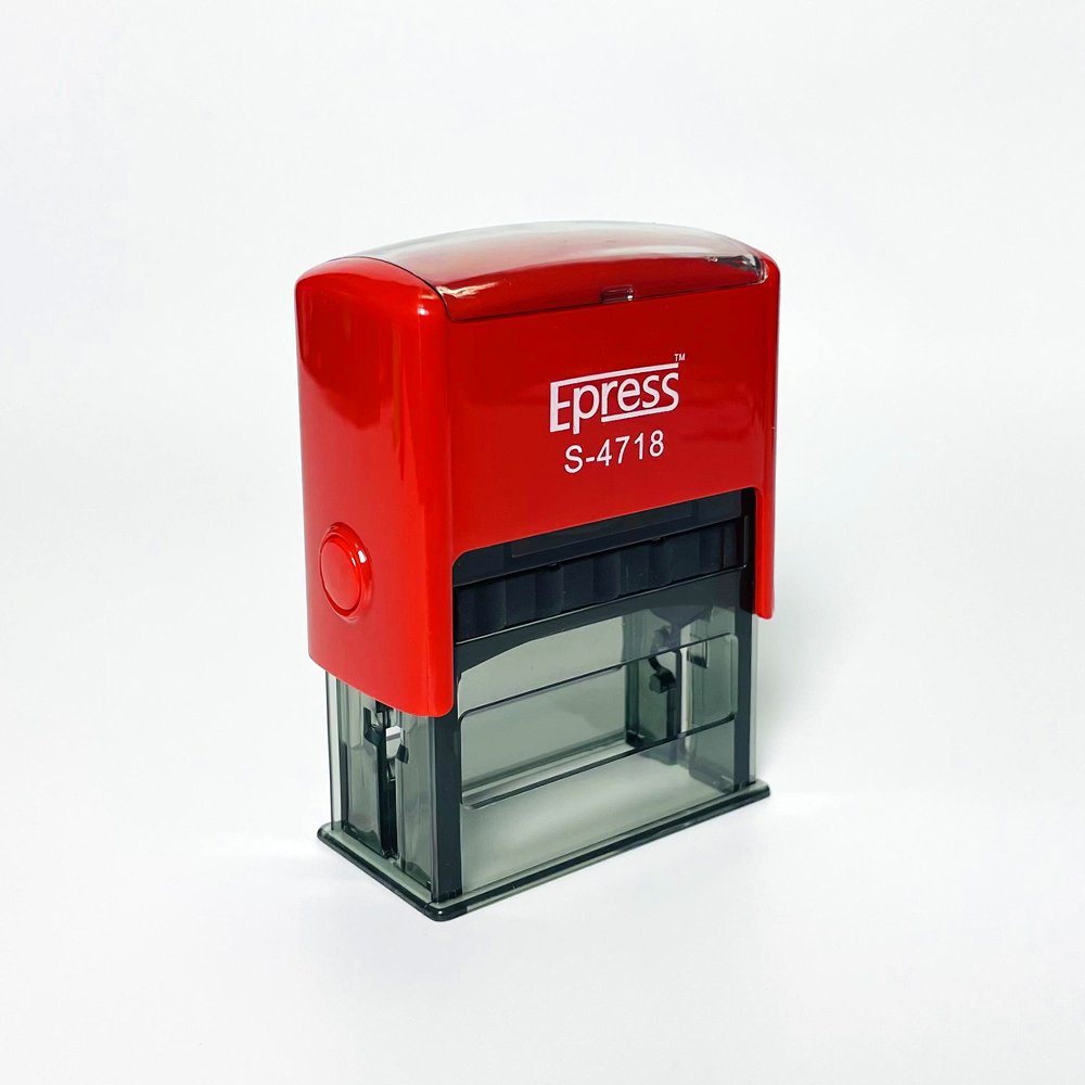 Custom Self Inking Stamp 47*18mm Office Bank Deposit Received Paid Faxed Inspection Stamps Personal Logo Rubber selfinking stamp