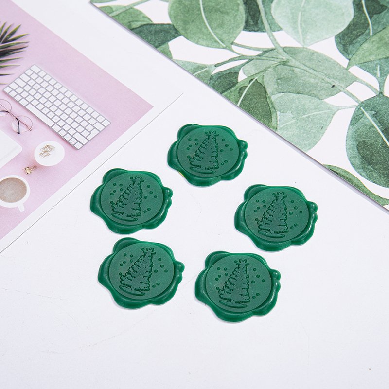 Christmas customized Guest Invitation Wedding bride event stationery customize Gift Wrapping self-adhesive Wax seal Sticker
