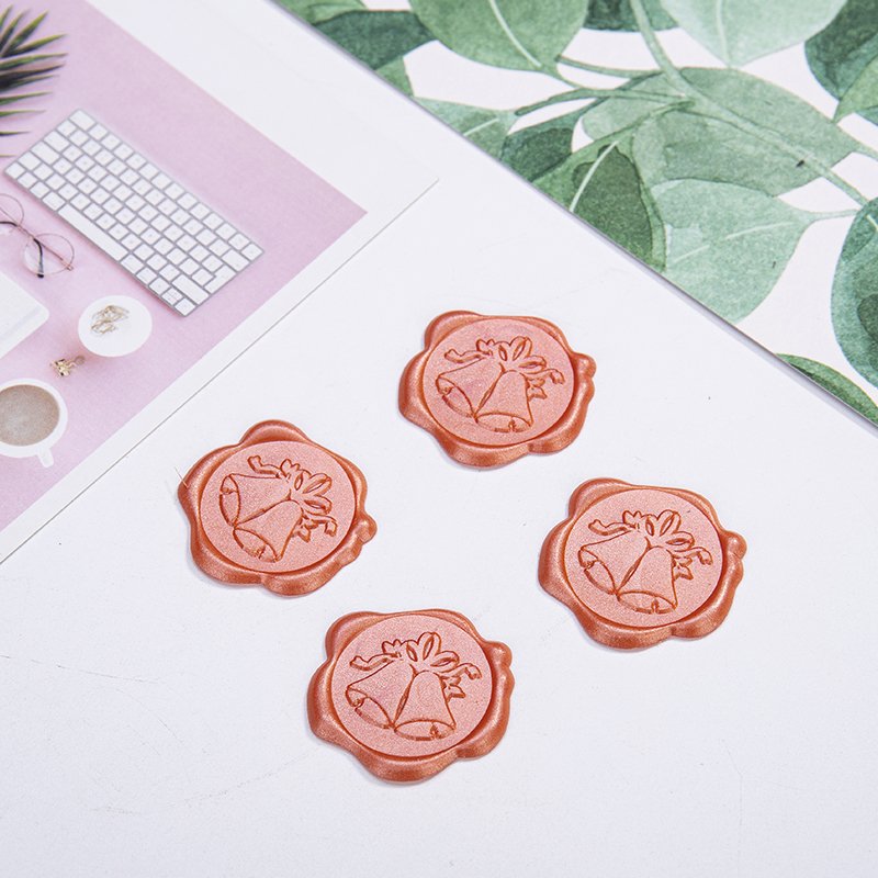 Christmas customized Guest Invitation Wedding bride event stationery customize Gift Wrapping self-adhesive Wax seal Sticker