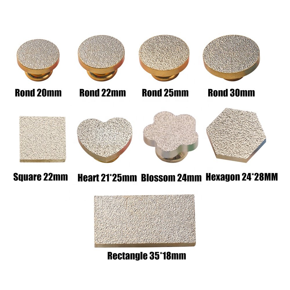 Muti sizes wood handle blank brass head wax seal stamp custom round square rectangle heart