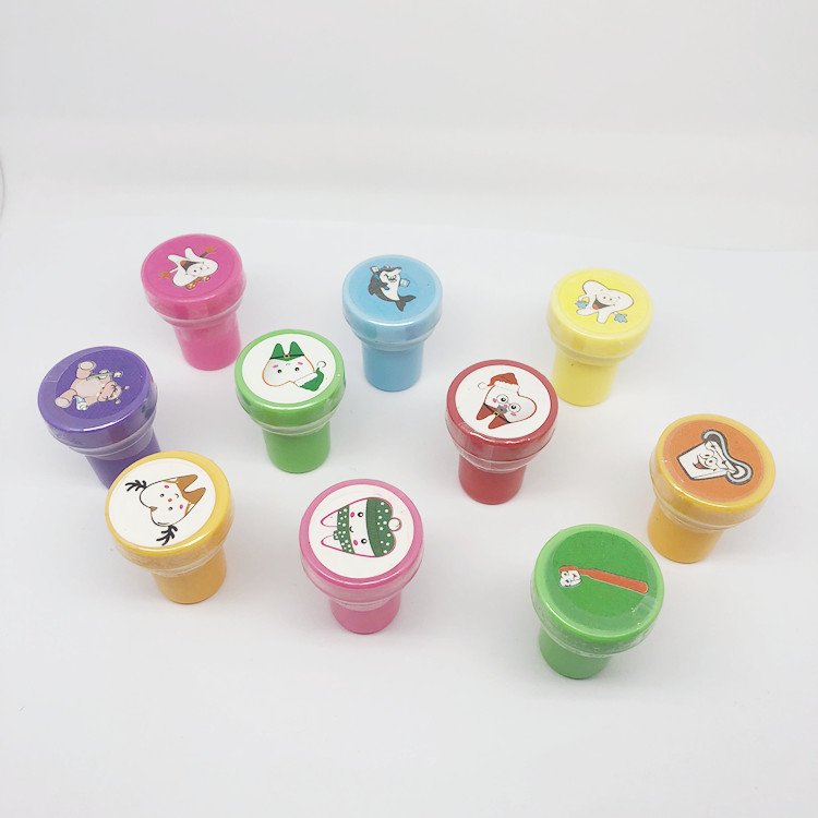 Factory Custom Children Tooth Stamp Toy Set For Dental Gift