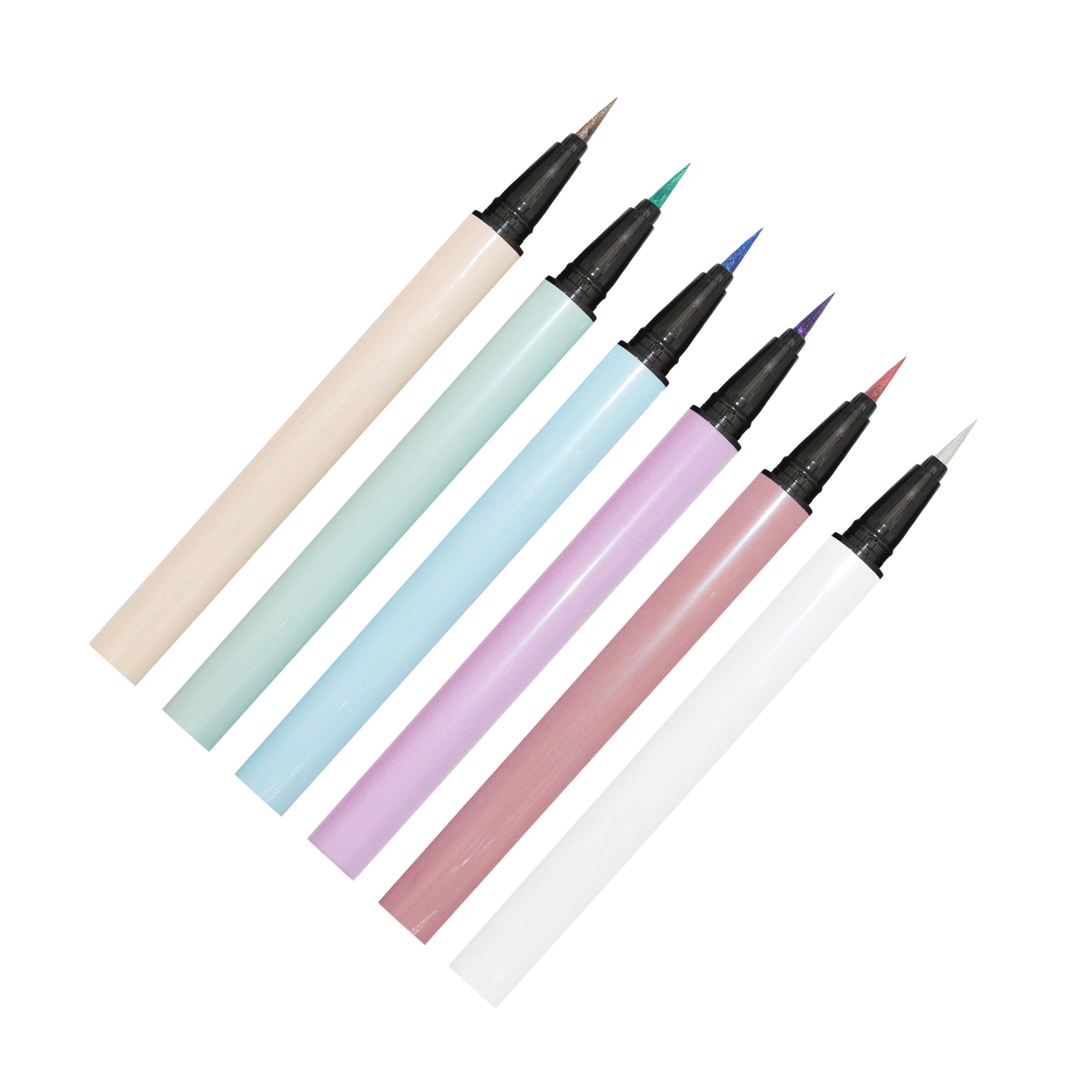Private Label Colorful Eye Liner Duochrome Multichrome Waterproof Glitter Eyeliner Pen Eyeliner