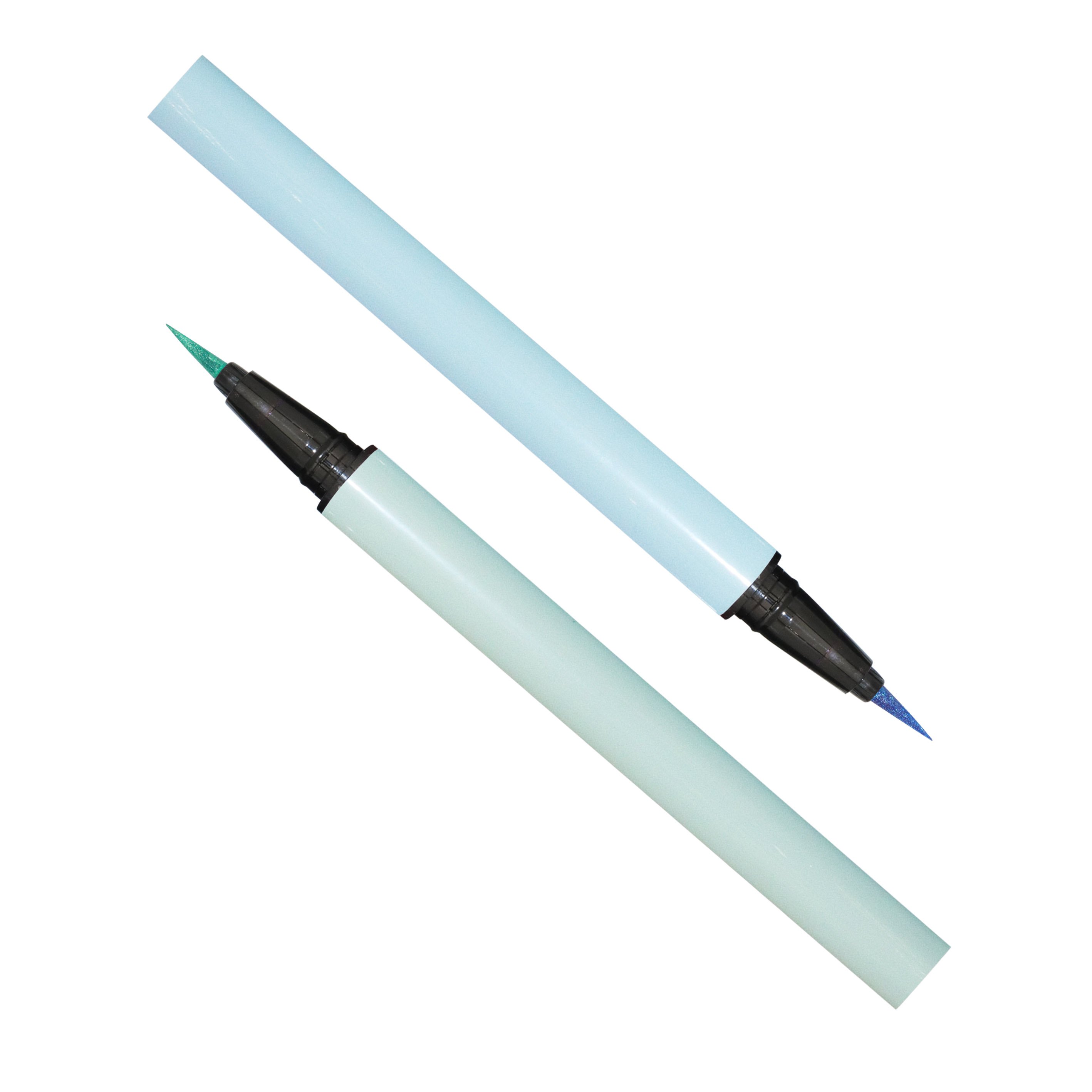 Private Label Colorful Eye Liner Duochrome Multichrome Waterproof Glitter Eyeliner Pen Eyeliner