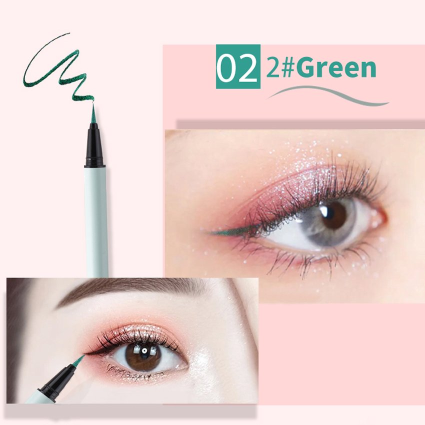 Private Label Colorful Eye Liner Duochrome Multichrome Waterproof Glitter Eyeliner Pen Eyeliner