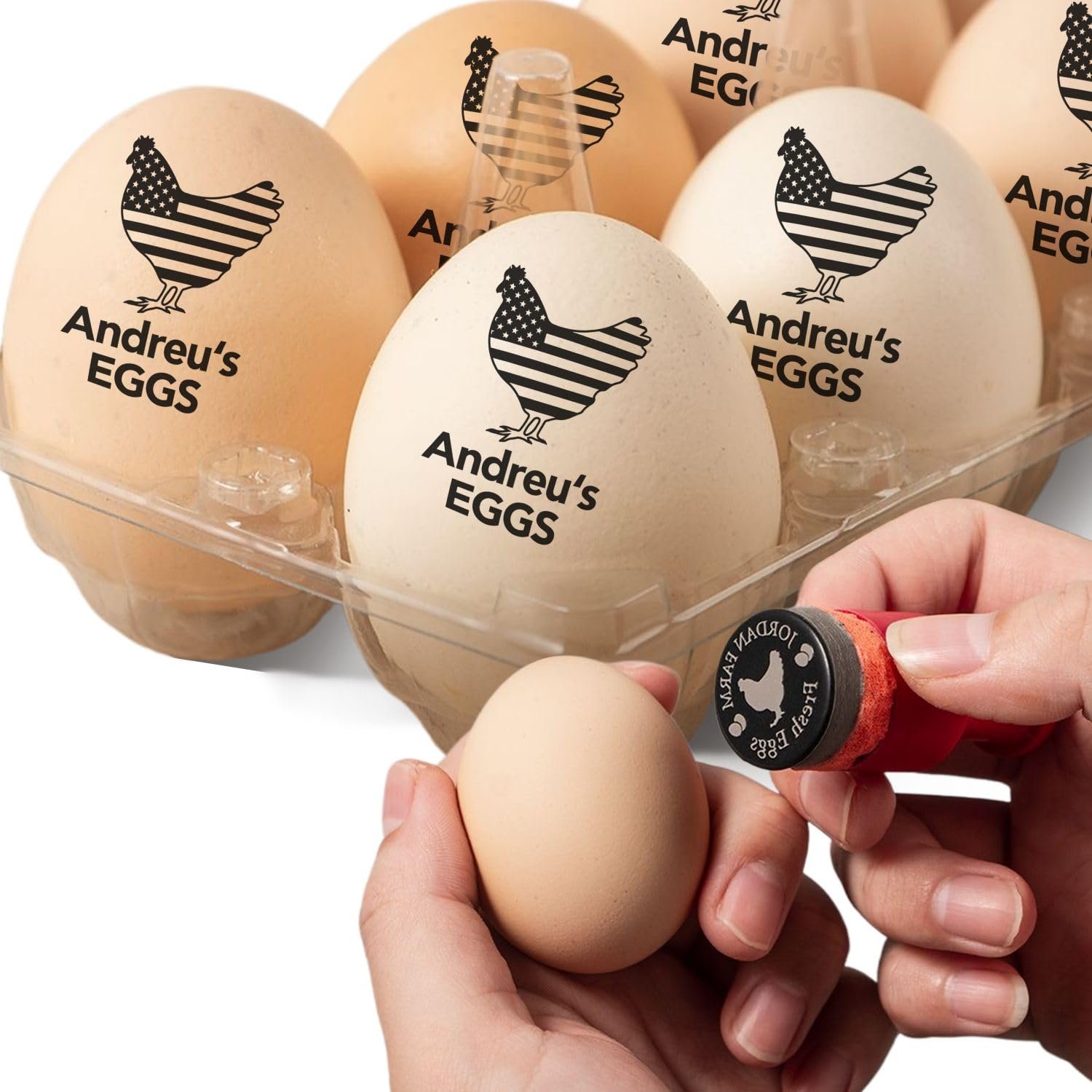 Factory wholesale custom chicken egg stamp egg date stamp stamp for eggs farm