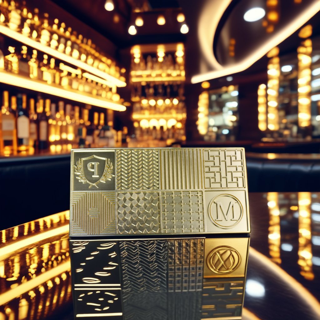 Copper Ice Stamp Set: Instantly Stamp Ice with Elegant Designs, Fun & Unique Accessory for Drinks