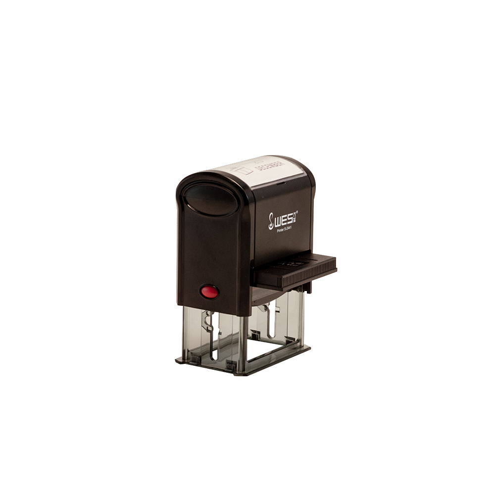 WES self inking stamp 24*41mm office stamp rectangular sellos de goma