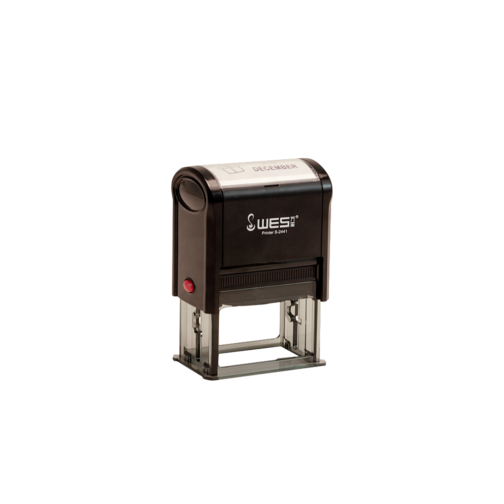 WES self inking stamp 24*41mm office stamp rectangular sellos de goma