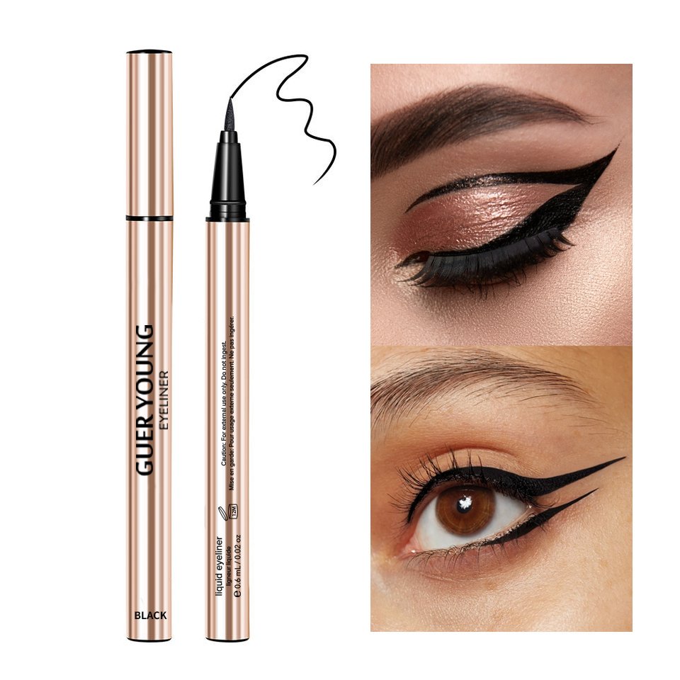 Waterproof Liquid Eyeliner Long Wear Quick Dry Eyeliner Pen Black Brown