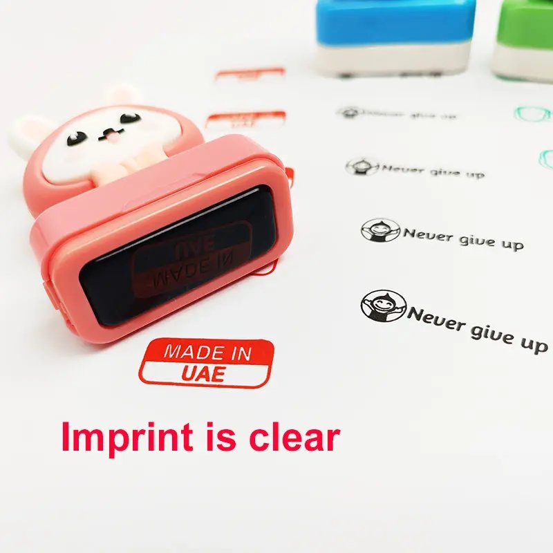 Children's Seal Ink Stamp Baby Kids Name Clothes Clothing Toy Stamps Custom Logo Rubber Teacher Cute Flash Stamp