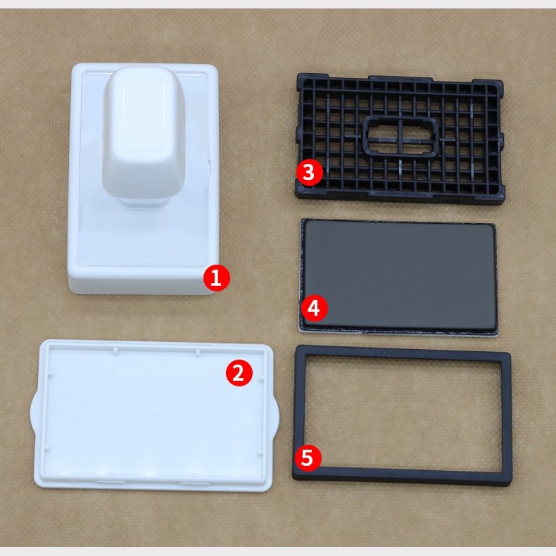Custom Logo Large Size Rectangle Self Inking Seal Flash StampsDual Foams Pre Inked Office Flash Stamps