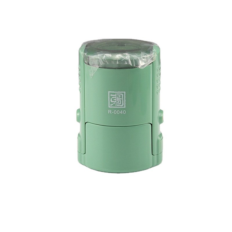 High Quality Medium Size Selfinking stamp 40 mm Round Rubber Seal Self Inking Stamp Personal Office Fiscal Logo Stamps