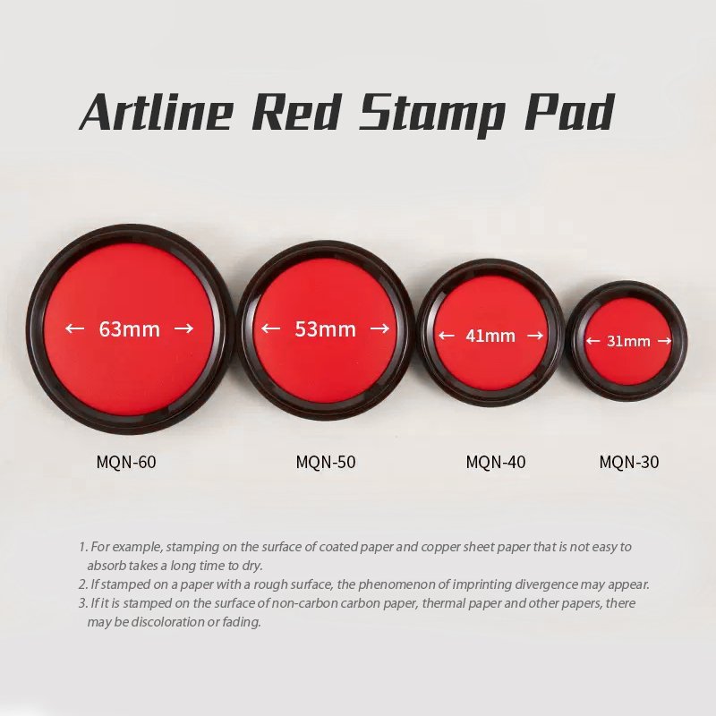 Artline Fingerprint Ink Pad MQN-50 office finance Stamp Pad for Notary Supplies Stamp Pad