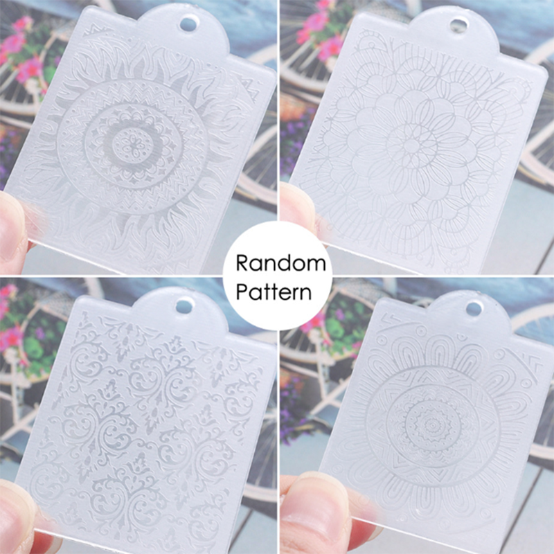 Acrylic Crystal Manicure Art Stampers Silicone Stamp Pens Nail Stamping Plates Double Headed Manicure Stamp Transfer Pen