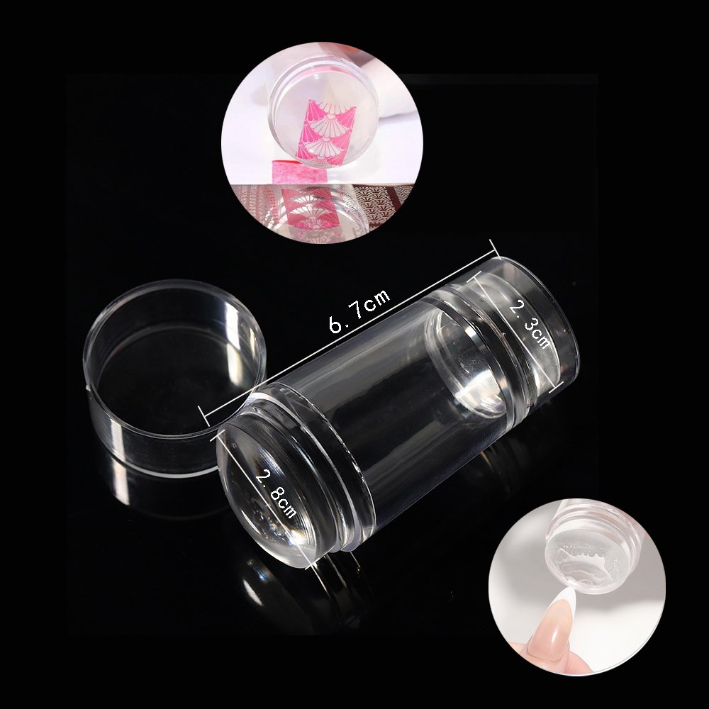 Professional-Looking Double-Headed Silicone Nail Art Stamper Manicure Seal for Beautiful Nails