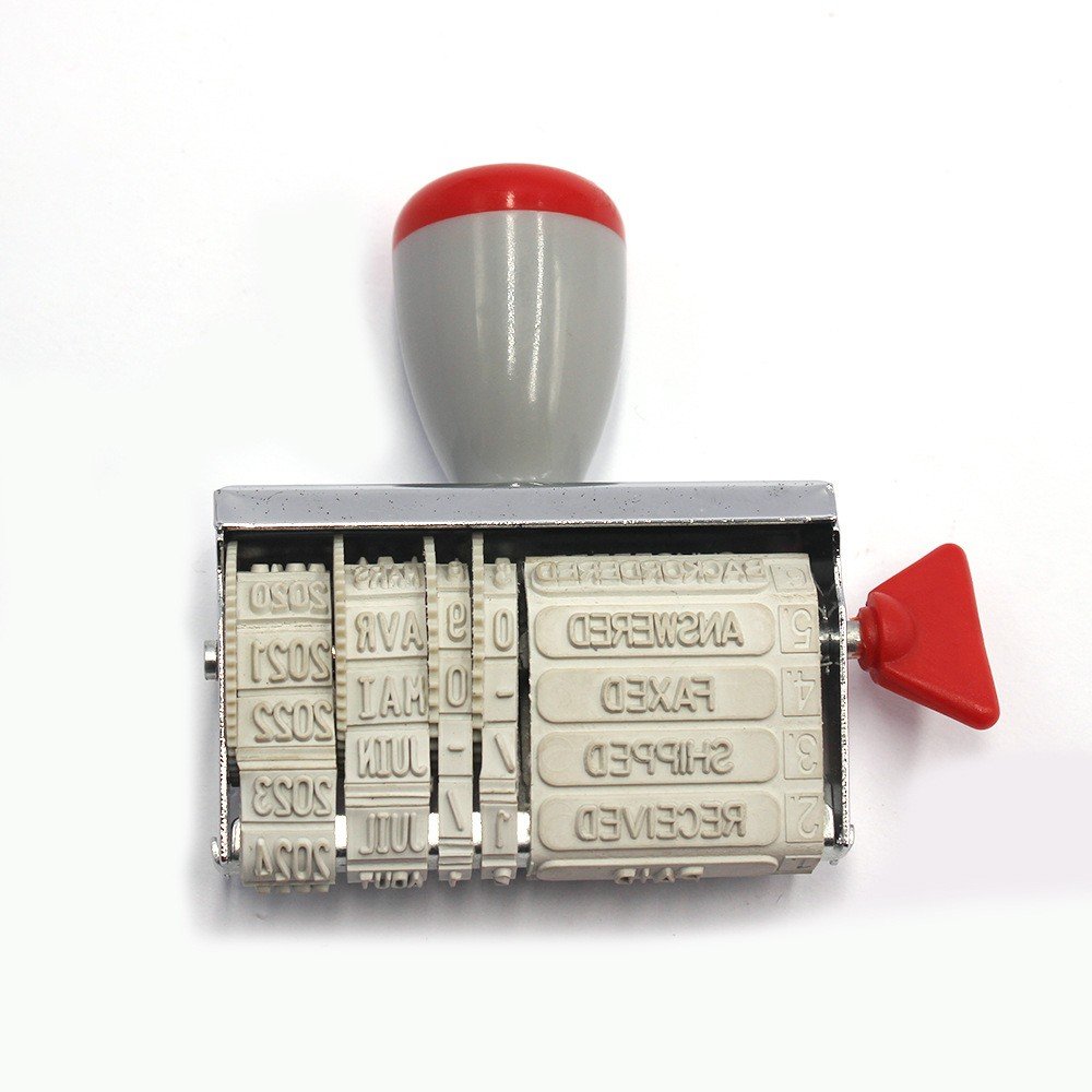 Self-Inking Concrete Stamp Rollers with Plastic Handle & Date Stamp Ink Material Product