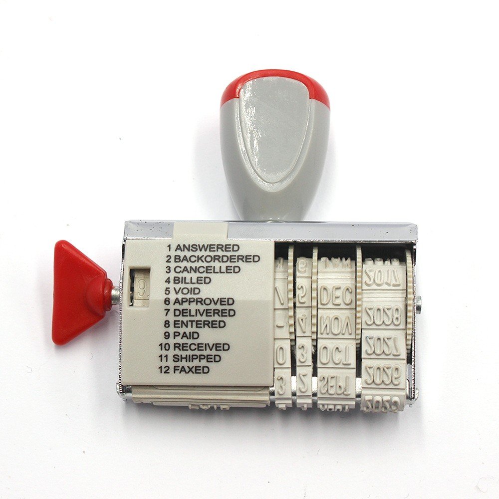 Self-Inking Concrete Stamp Rollers with Plastic Handle & Date Stamp Ink Material Product