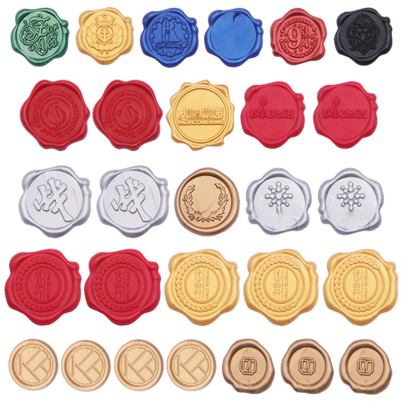 Factory Cheap Price Custom Wax Seal Sticker Self-adhesive Water-resistant 3D Sealing Wax Stickers for wedding invitation