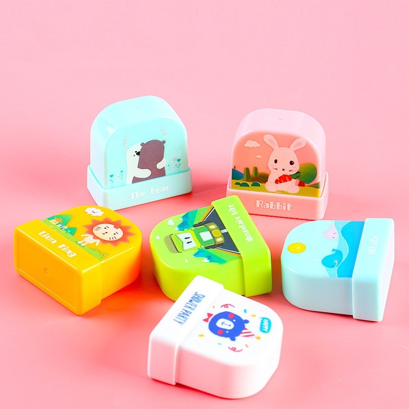 New cute Name Stamp teacher Kindergarten Baby Name Stamp Cartoon Clothes Flash Stamp Children