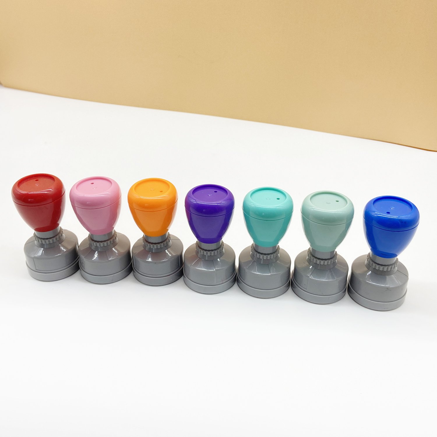 High quality custom flash stamp eco-friendly pre-ink logo rubber stamp for decoration