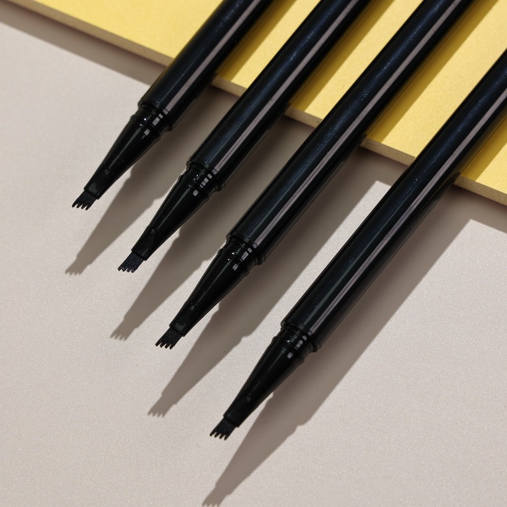 New double head eyebrow pencil eyeliner 2-in-1 Lazy high-gloss waterproof eye makeup